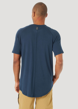 WRANGLER SS PERFORMANCE TEE MĘSKI T-SHIRT KOSZULKA LOGO DARK SAPPHIRE WA7BDUB08 112132591