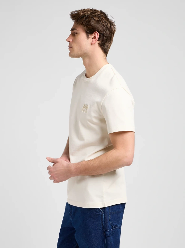 MESKA KOSZULKA LEE WW ESSENTIAL TEE ECRU 112370486