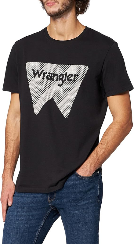 WRANGLER SS TEE MĘSKI T-SHIRT KOSZULKA BLACK W7MAD3100 112131904