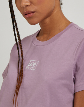 LEE SMALL LOGO TEE DAMKSA KOSZULKA Z NADRUKIEM NADRUK T-SHIRT PLUM L49EEHA39 112333683