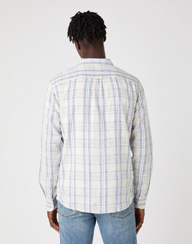 KOSZULA MĘSKA WRANGLER LS 1PKT SHIRT NATURAL ECRU W5A1OFC03 112129978