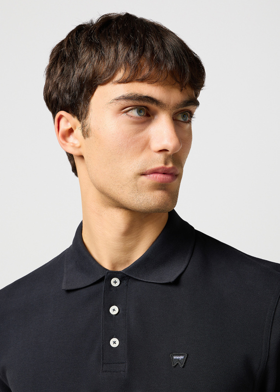 MESKA KOSZULKA WRANGLER POLO SHIRT BLACK 112365465