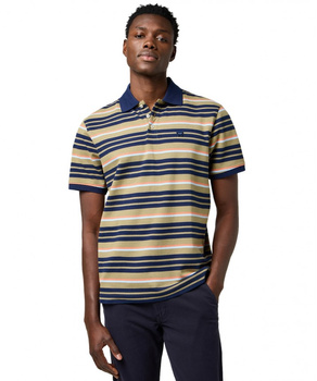 MESKA KOSZULKA POLO  WRANGLER STRIPE POLO SHIRT ALOE 112371510
