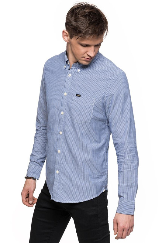 LEE BUTTON DOWN NIGHT BLUE L880ZMDY