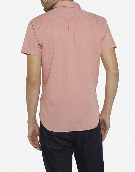 WRANGLER S/S 1 PKT SHIRT MĘSKA KOSZULA KRÓTKI RĘKAW DUSTY ROSE W5860LOS7