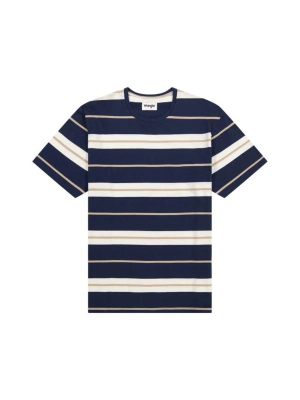 MESKA KOSZULKA WRANGLER STRIPE TEE BLACK IRIS 112362724