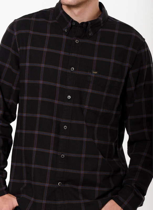 LEE BUTTON DOWN BLACK L880DC01