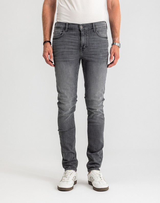 Męskie Spodnie Jeansowe Mustang Style Frisco Skinny Denim Black 1017118 4000 203