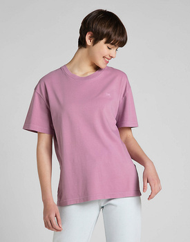 LEE RELAXED CREW TEE DAMSKA KOSZULKI Z NADRUKIEM LOGO NADRUK T-SHIRT PANSY L43ULM63 112322419