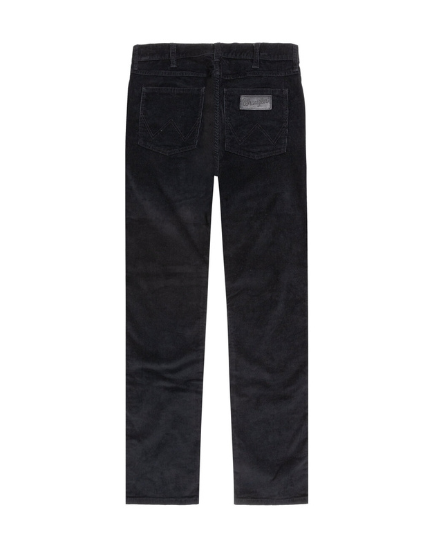 WRANGLER MESKIE SPODNIE SZTRUKSOWE SZTRUKS GREENSBORO BLACK W15QLM100