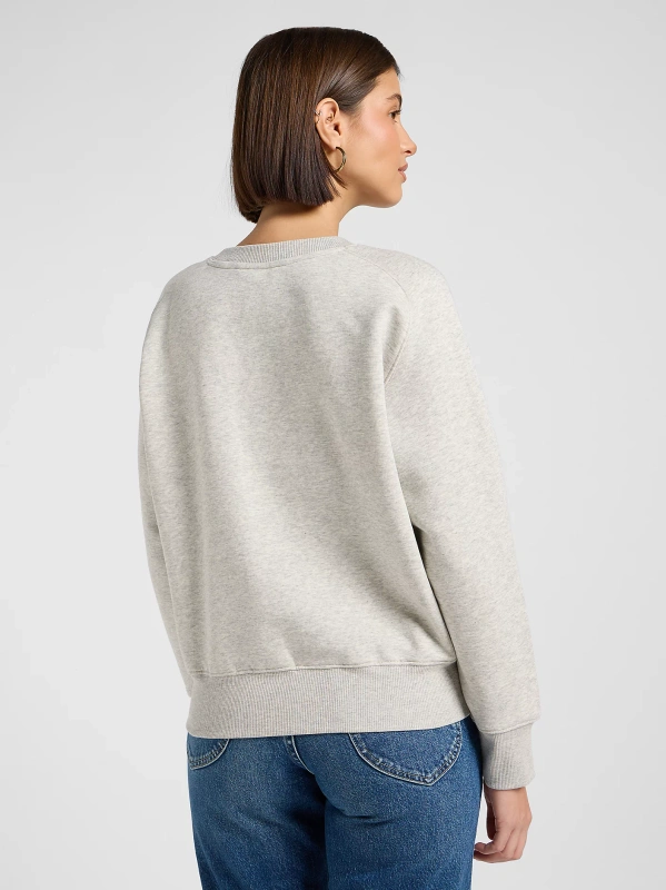 DAMSKA BLUZA LEE RAGLAN CREW SWS GREY HEATHER 112371560
