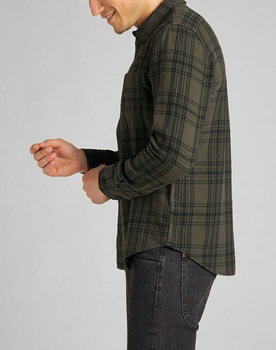 LEE LEESURE SHIRT MĘSKA KOSZULA SERPICO GREEN L66NMDOJ 112140558
