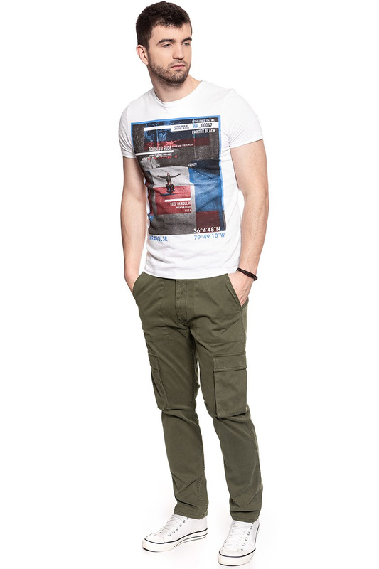 WRANGLER SPODNIE MĘSKIE CARGO IVY GREEN W15EA4XIX 112126802