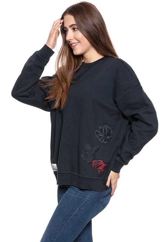 BLUZA LEE DAMSKA BUTTERFLY SWS WASHED BLACK L82IAB60 112122061