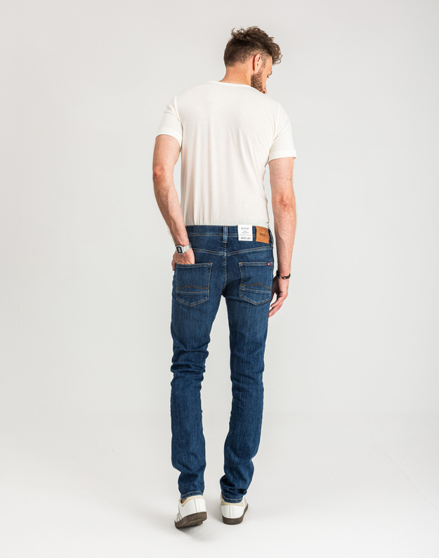 MUSTANG VEGAS SLIM MĘSKIE SPODNIE JEANSOWE JEANSY DŻINSY DENIM BLUE 1015045 5000 883