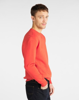 LEE PLAIN CREW SWS MĘSKA BLUZA POPPY RED L81ISPNH 112121770