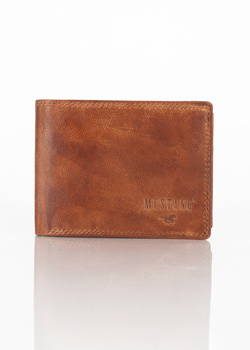 MUSTANG Denimo High Wallet Side Opening With Button MĘSKI SKÓRZANY PORTFEL POJEMNY NA KARTY PREMIUM