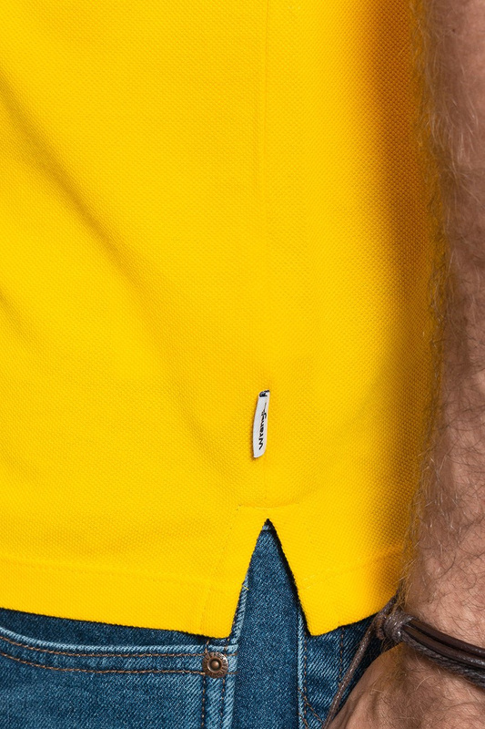 MĘSKIE POLO WRANGLER SS PIQUE POLO LEMON CHROME W7D5K4Y07 112131761