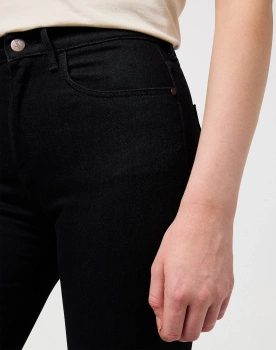 DAMSKIE SPODNIE WRANGLER SLIM RETRO BLACK 112352334