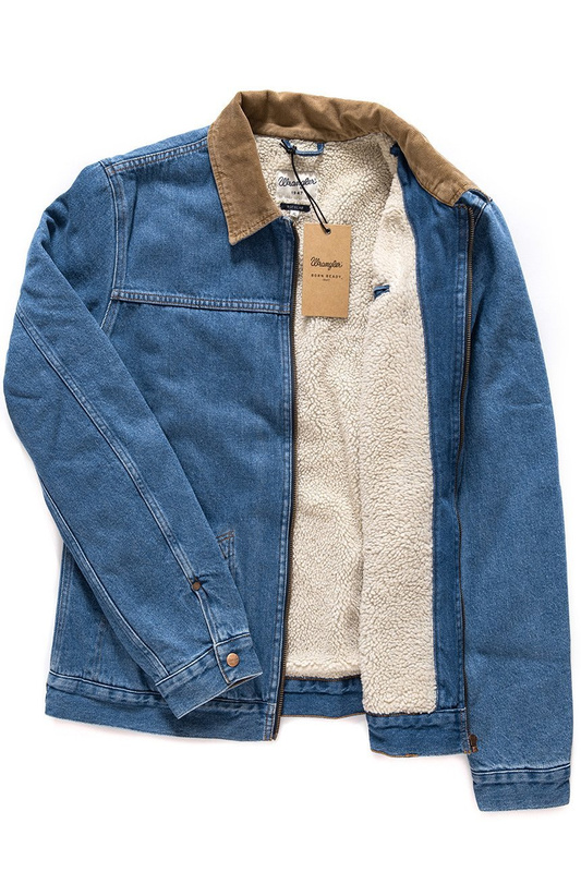 WRANGLER HAWKINS JACKET MID STONE W448BG22U SAMPLE