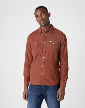WRANGLER LS 2PKT FLAP SHIRT MĘSKA KOSZULA TORTOISE SHELL W5A54AH08 112130051