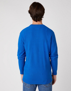 WRANGLER CREW KNIT MĘSKI SWETER BLUE W8P2PDX05 112132412