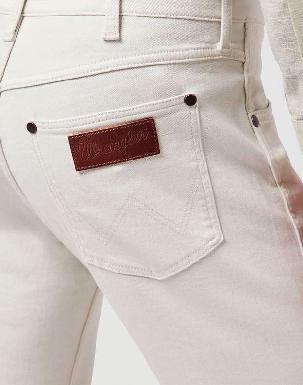 MESKIE SPODNIE MATERIALOWE WRANGLER GREENSBORO VAPOROUS GRAY 112362435