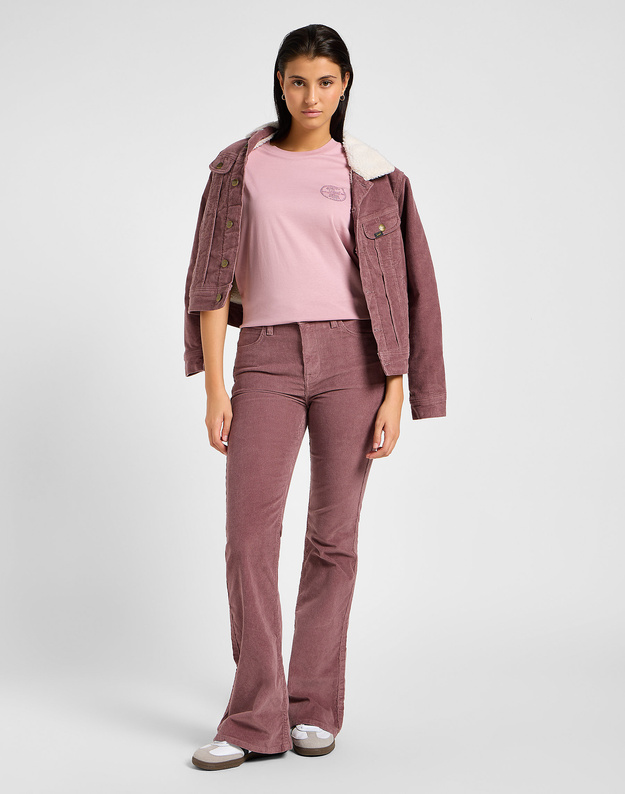 DAMSKA KOSZULKA LEE SMALL LOGO TEE PRETTY PLUM 112355197