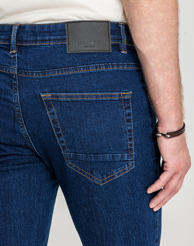 Męskie Spodnie Jeansowe Marcus Sebb 2217 Raw Dark Blue 14-200304