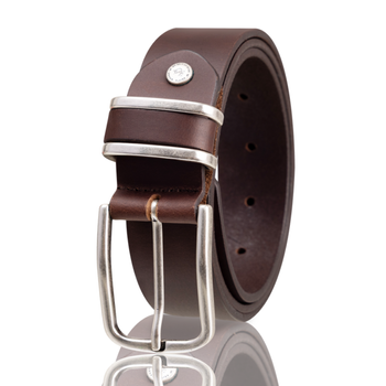 TOM TAILOR PASEK SKÓRZANY TG1046R69/690 35mm Gürtel Q.1869 0690 DARKBROWN