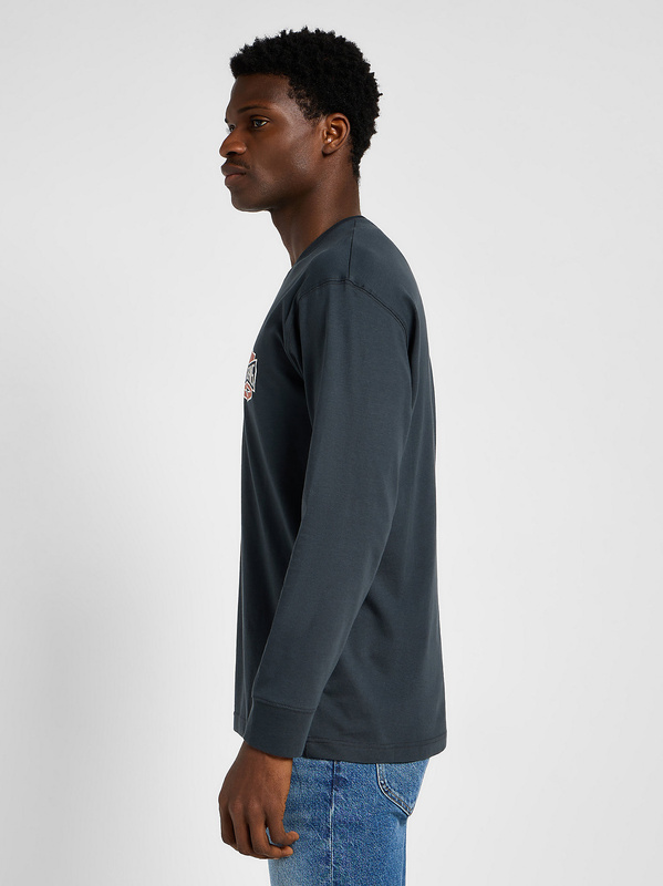 LEE MĘSKA KOSZULKA LONGSLEEVE LEE LS ESS SEASONAL TEE WASHED BLACK 112358045