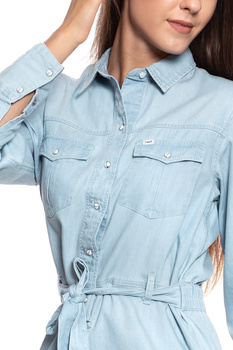 DAMSKA SUKIENKA LEE DENIM DRESS FADED BLUE L50ZBISQ 112111459