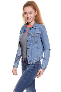 DAMSKA KURTKA JEANSOWA LEE RIDER JACKET SUPER STONEWASH L54MRD66 112112852