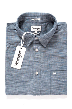 WRANGLER LS 1PKT SHIRT NAVY W5760OO35 112129450