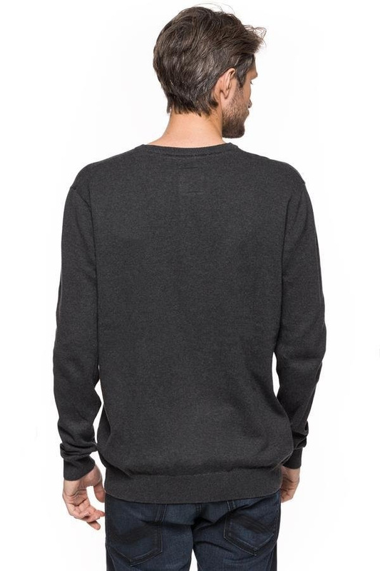 MĘSKI SWETER TOM TAILOR HENLEY WITH RIB DETAILS 3018989.00.10 COL. 2572