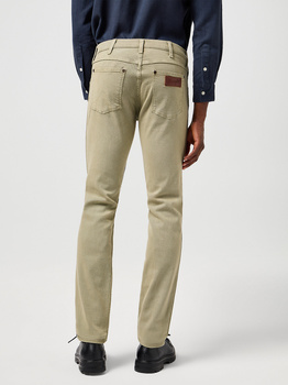 MESKIE SPODNIE WRANGLER GREENSBORO DARK TEA 112362437