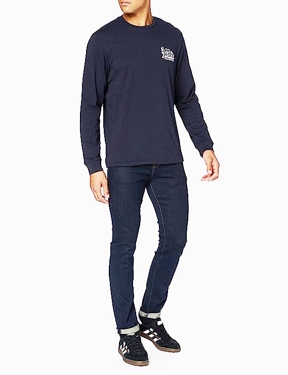 LEE SEASONAL 70S LOGO SW MĘSKA BLUZA LOGO SKY CAPTIAN L80BTJHY 112121306