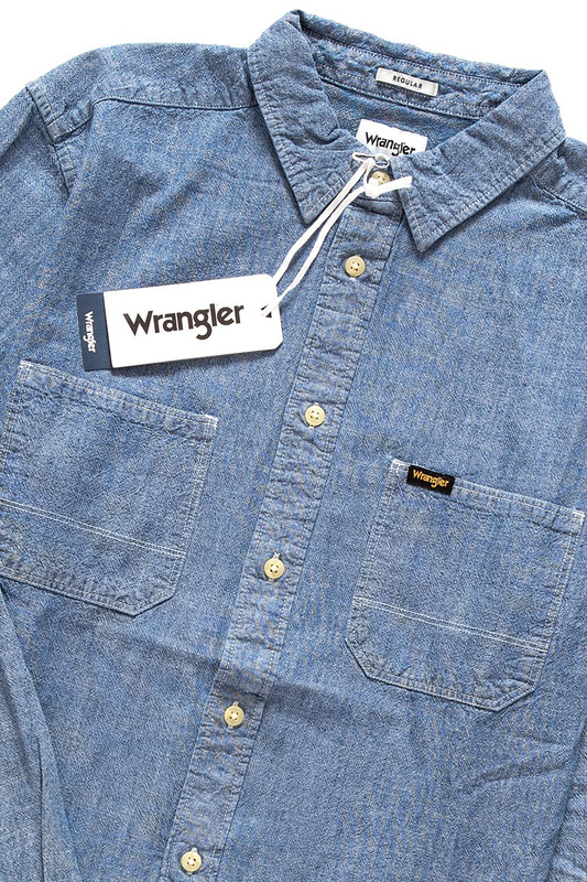 WRANGLER LS WORKWEAR SHIRT LIGHT INDIGO W5A14TB4E 112129963