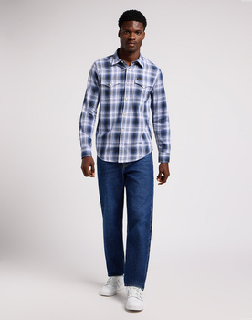LEE MĘSKA KOSZULA LEE CLEAN WESTERN SHIRT DRAMA BLUE 112349934