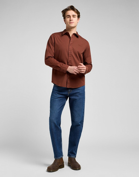 MESKA KOSZULA LEE PATCH SHIRT LUXE BROWN 112370549