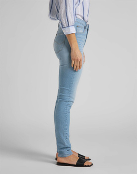 LEE SCARLETT HIGH DAMSKIE SPODNIE JEANSOWE JEANSY BLEACHED AZUR L626PQXL 112114313