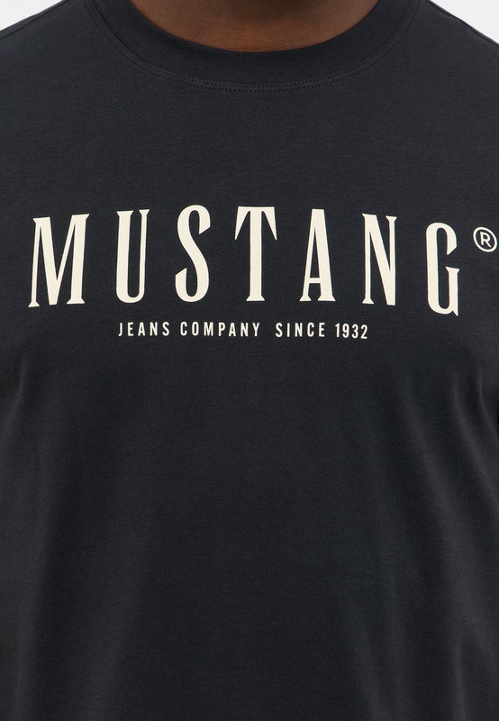 Męski T-Shirt Mustang Style Austin Jet Black 1016853 4188
