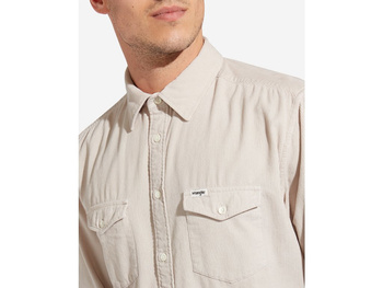 KOSZULA MĘSKA WRANGLER LS 2PKT FLAP SHIRT GLACIER GRAY W5A5TCM01 112130077