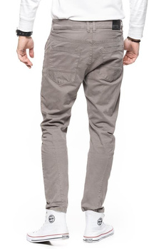 TOM TAILOR ANTI FIT STRETCH TWILL PANTS GREY