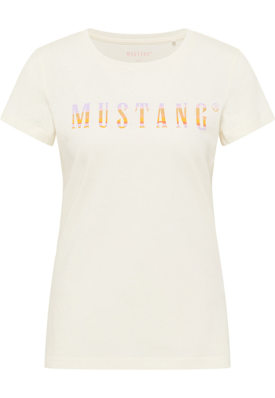 DAMSKA KOSZULKA MUSTANG LOGO T-shirty Loa Whisper White 1015177 2013