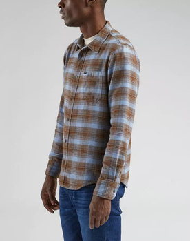 LEE LEESURE SHIRT MĘSKA KOSZULA MATERIAŁOWA KRATA DREAMY BLUE L66NDS39 112322071