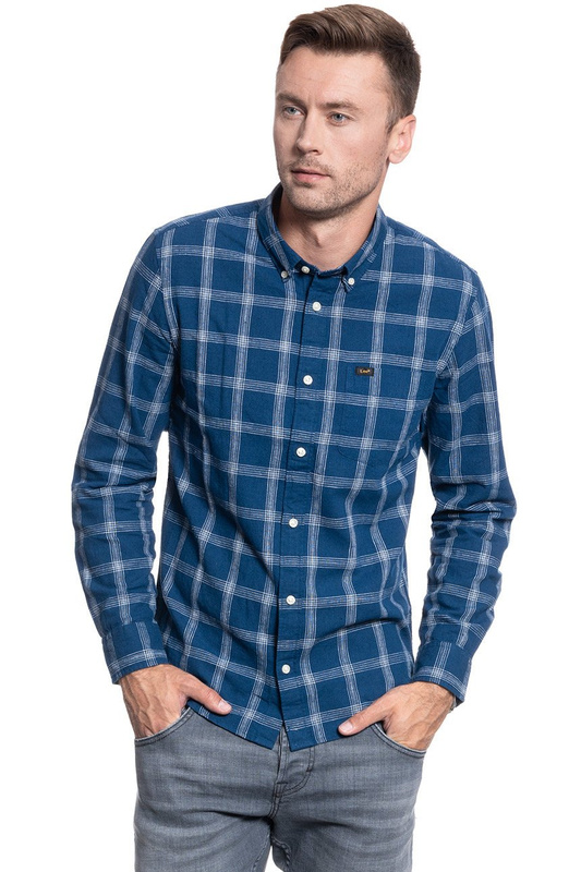 LEE BUTTON DOWN WASHED BLUE L880DALR 112123040