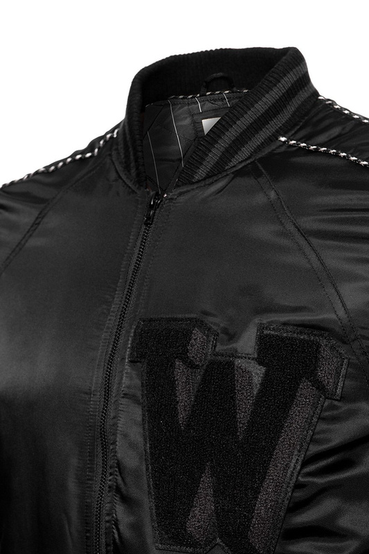 KURTKA ZIMOWA WRANGLER BERNIE BASEBALL BLACK W4703W201 112128982