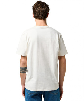 MESKA KOSZULKA WRANGLER SMALL AMERICANA TEE WORN WHITE 112371409