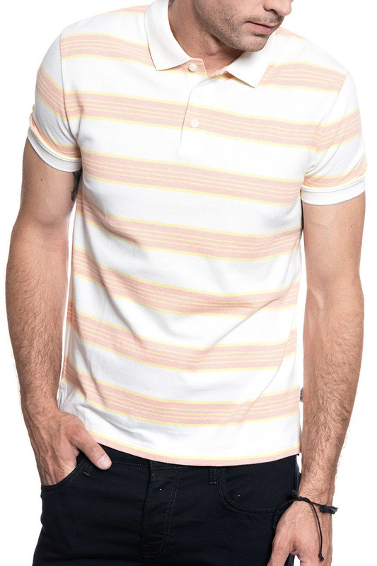MĘSKA KOSZULKA POLO WRANGLER SS STRIPE POLO OFF WHITE W7F3K4737 112131801